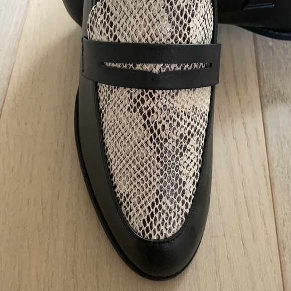 Restricted Brand Vegan Snake Skin Loafer 8 - Picture 7 of 9